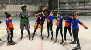 Pieten op de ijsbaan